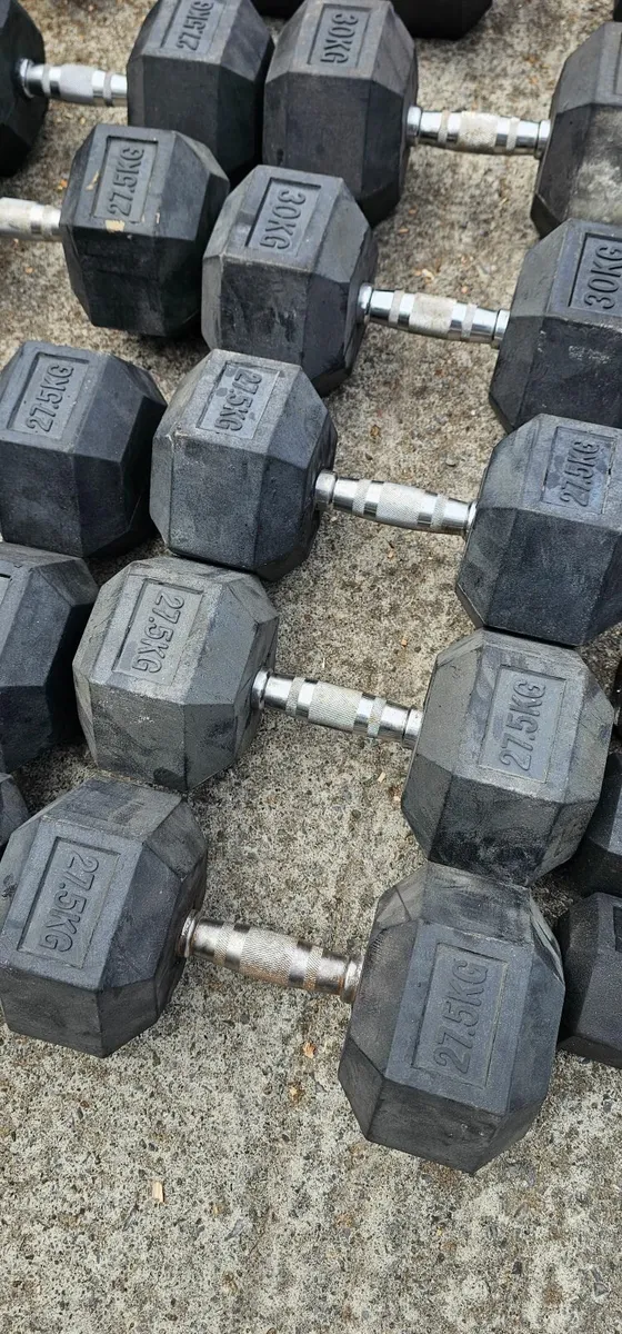 Hex Dumbells ( used ) - Image 2