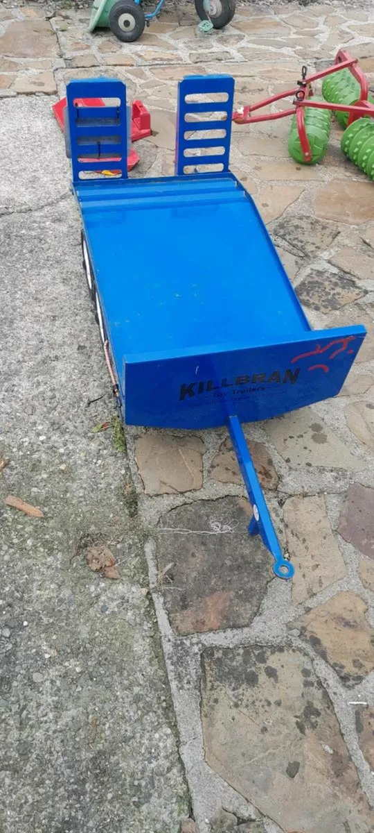 Blue low loader trailer - Image 1