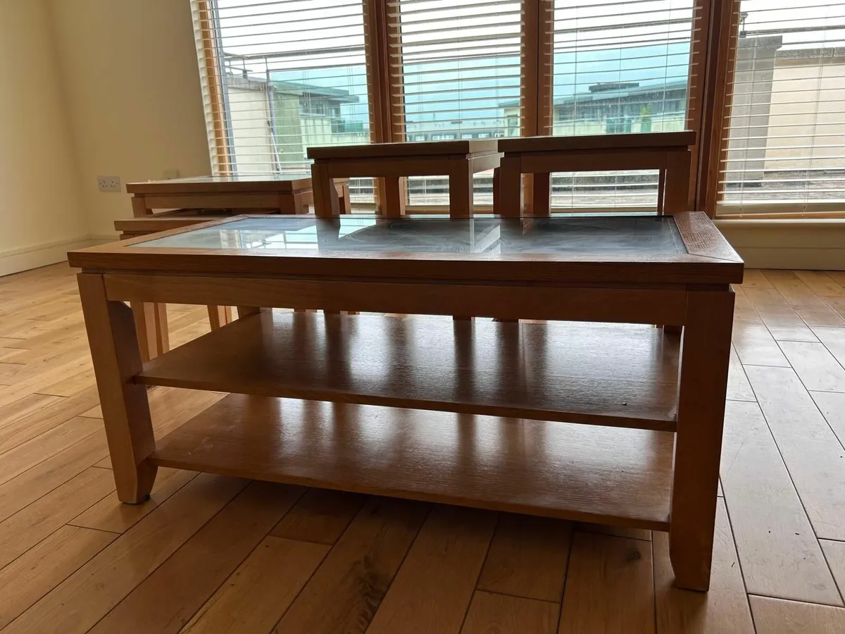 Coffee Table + 4 Matching Side Tables (Set of 5) - Image 2