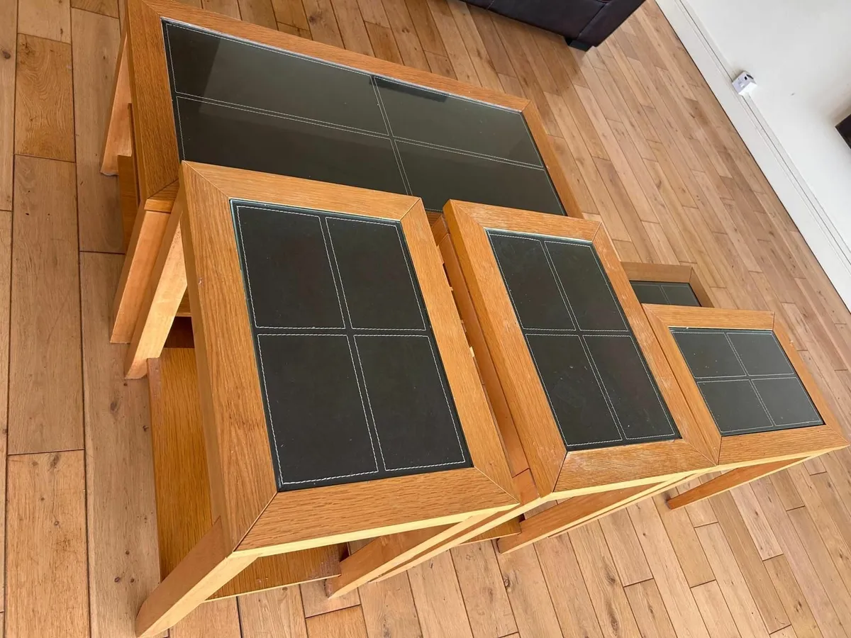 Coffee Table + 4 Matching Side Tables (Set of 5) - Image 4