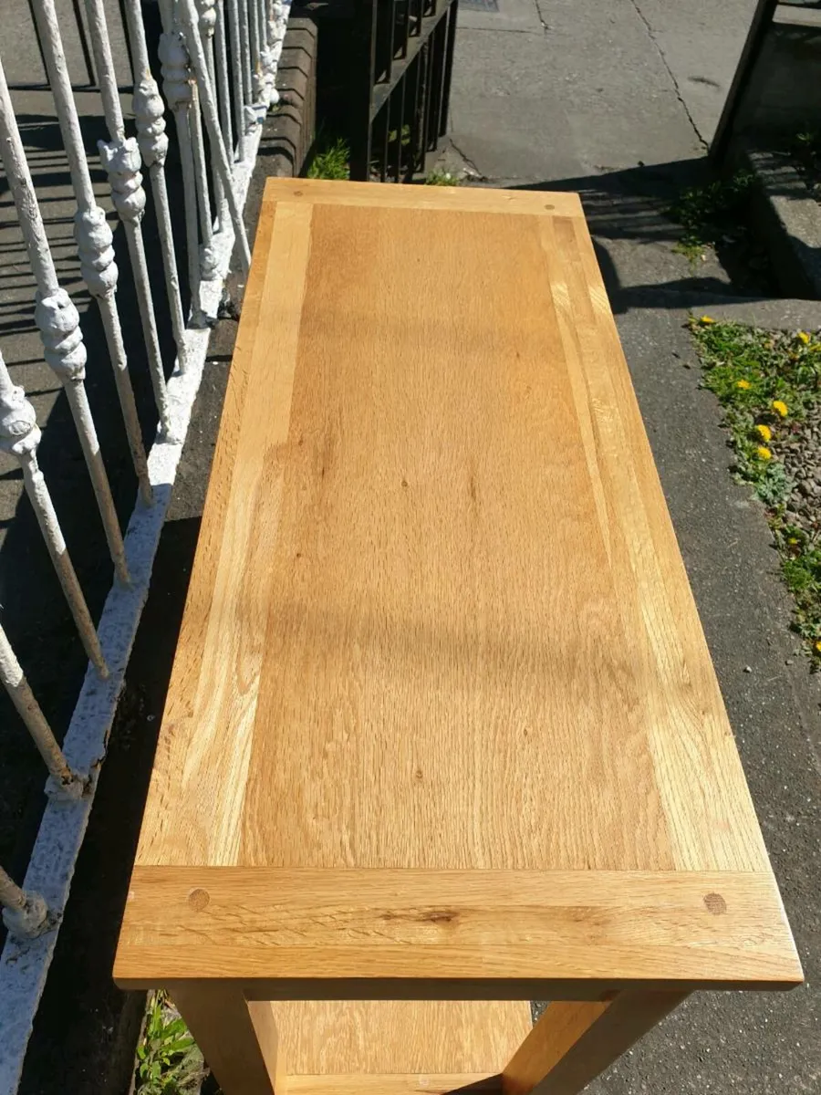 Oak console table - Image 3