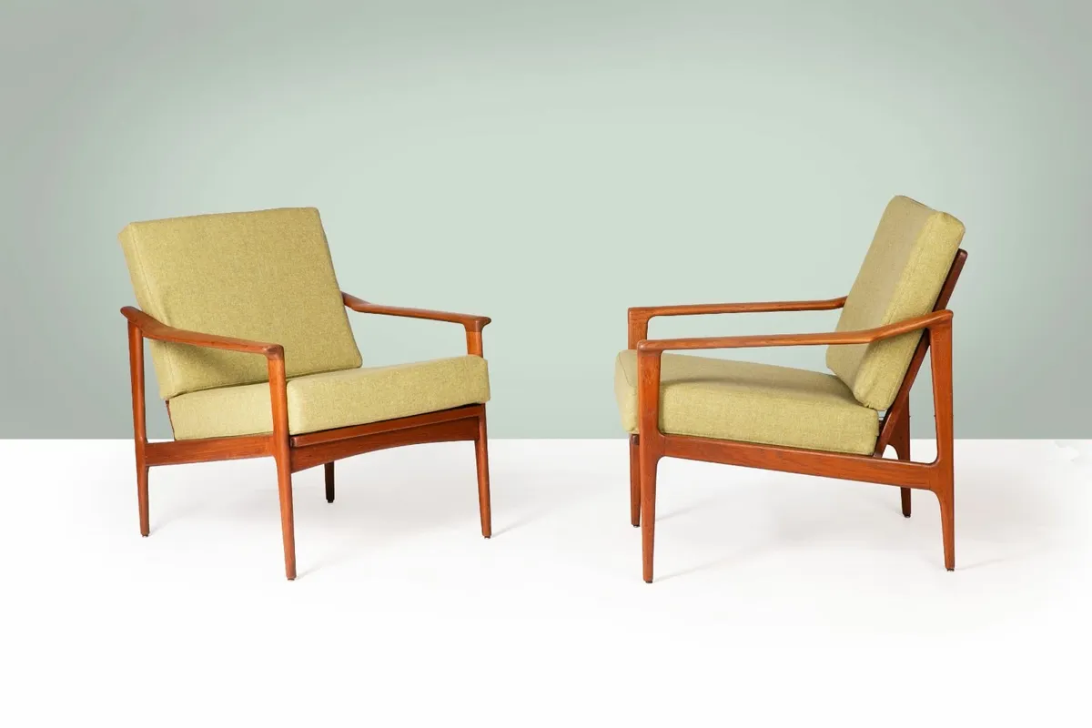 Kofod Larsen mid century Danish armchairs - Image 2