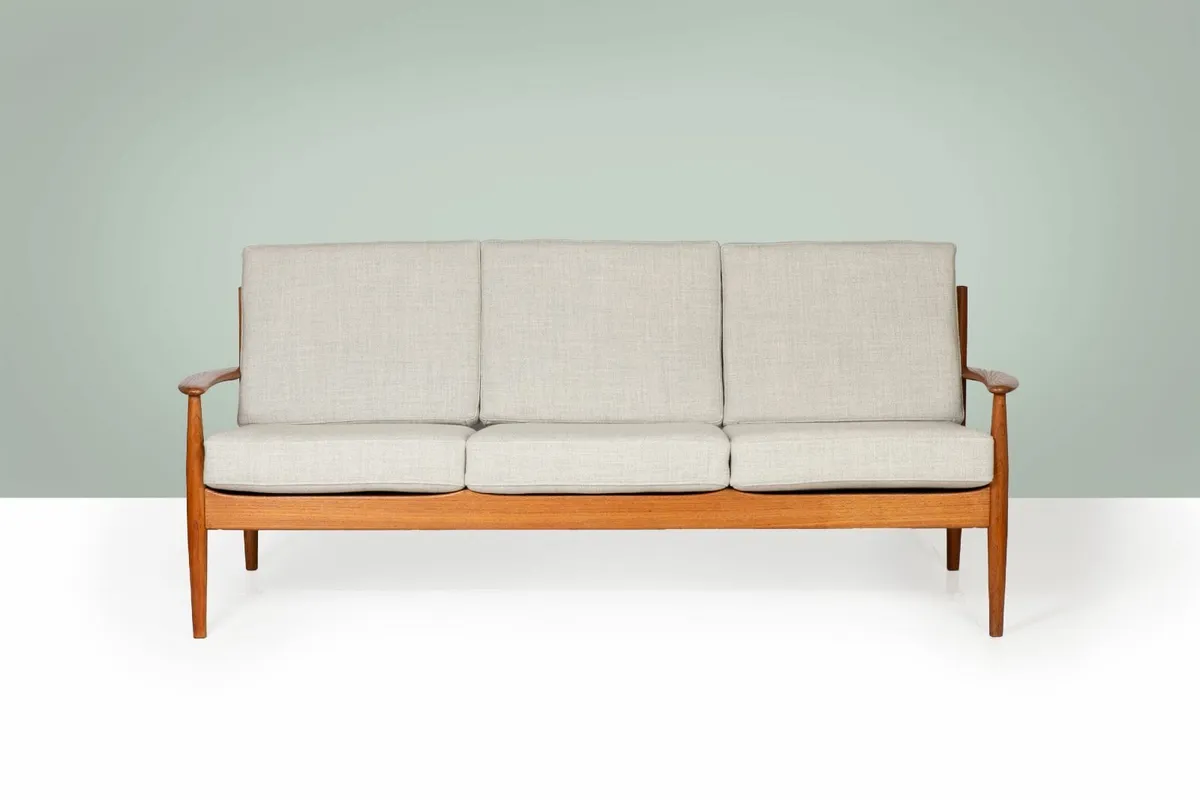 Grete Jalk Danish mid century teak sofa - Image 1