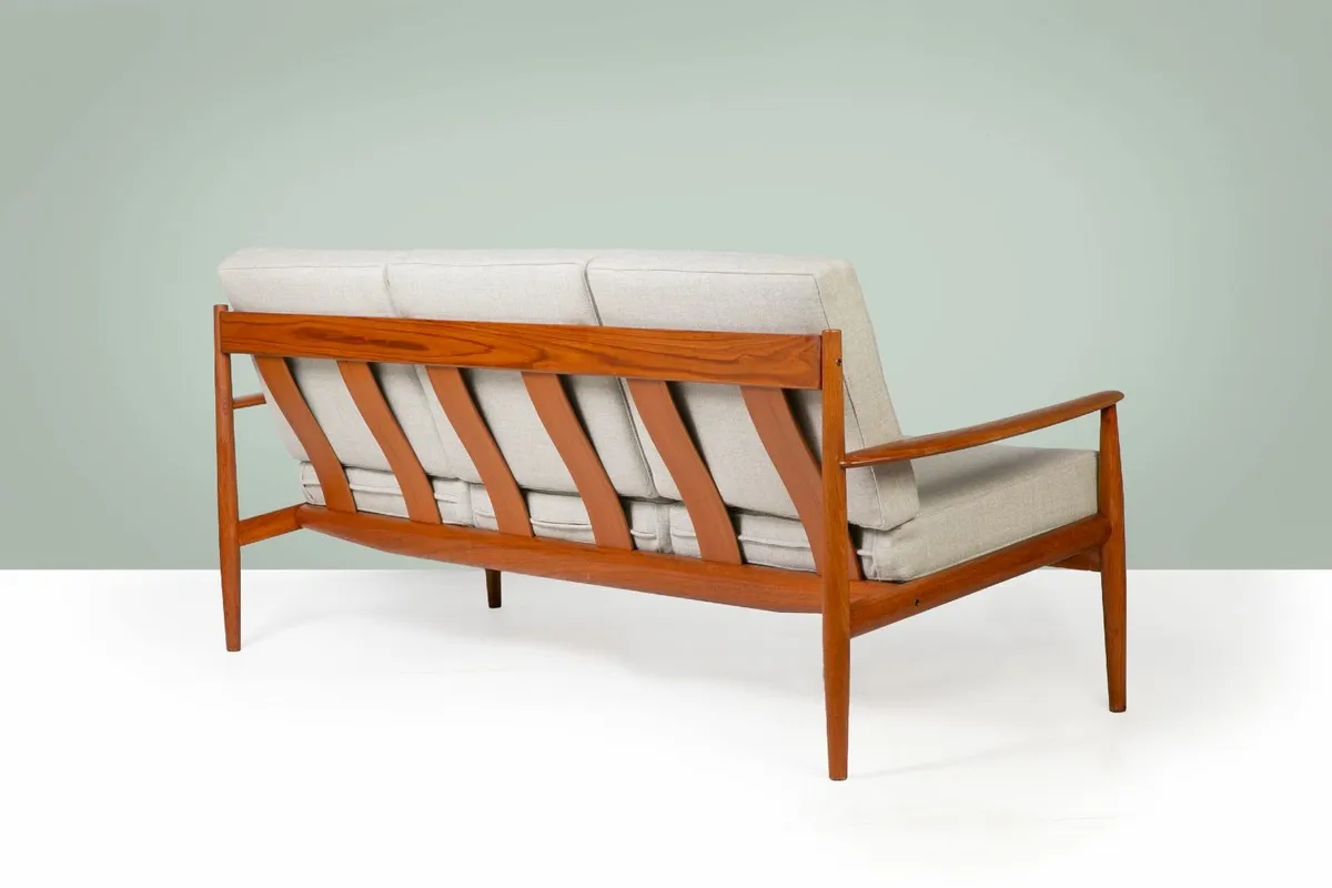 Grete Jalk Danish mid century teak sofa - Image 4