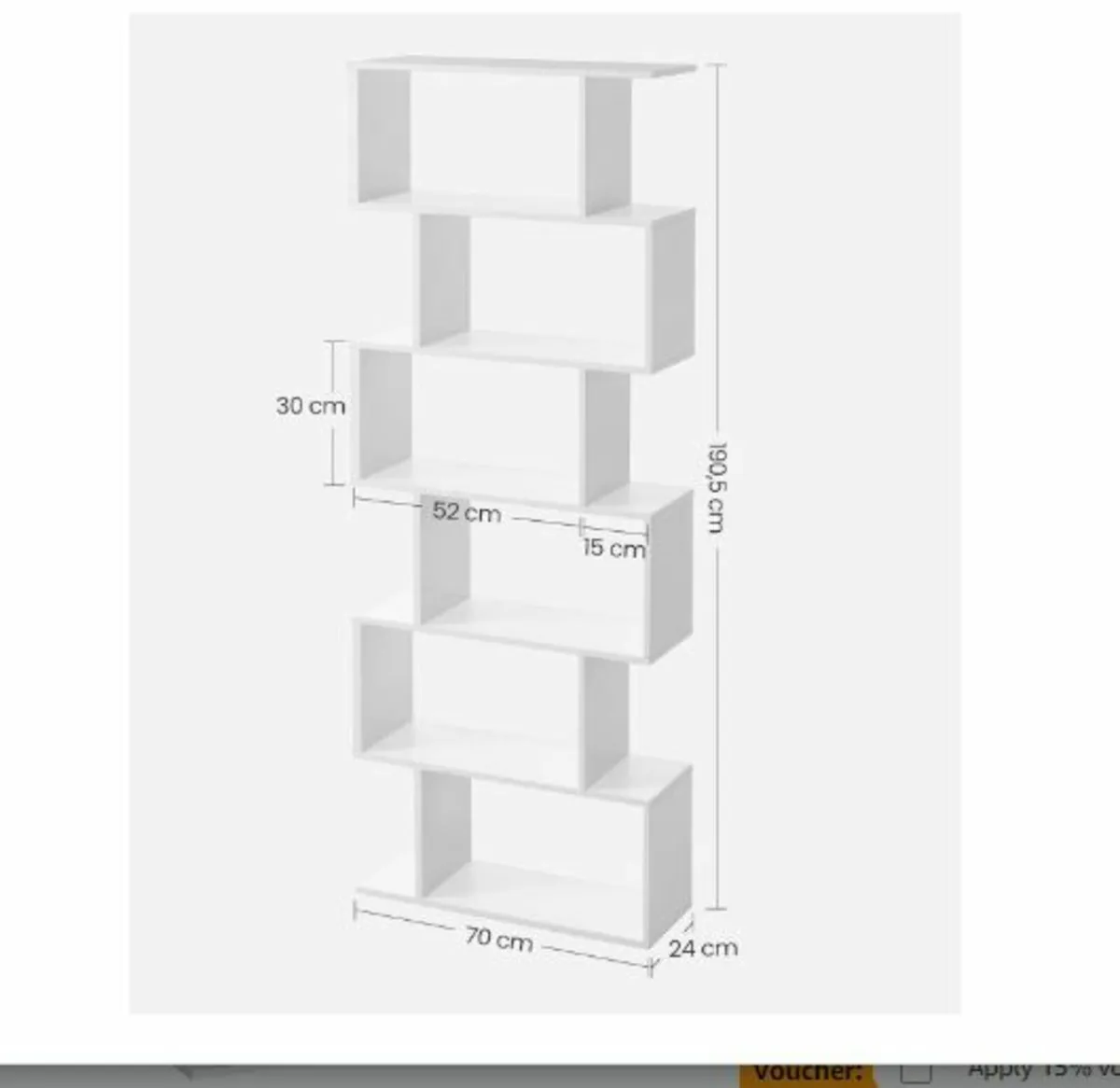 Bookcase Set of 2 Shelves - Image 2