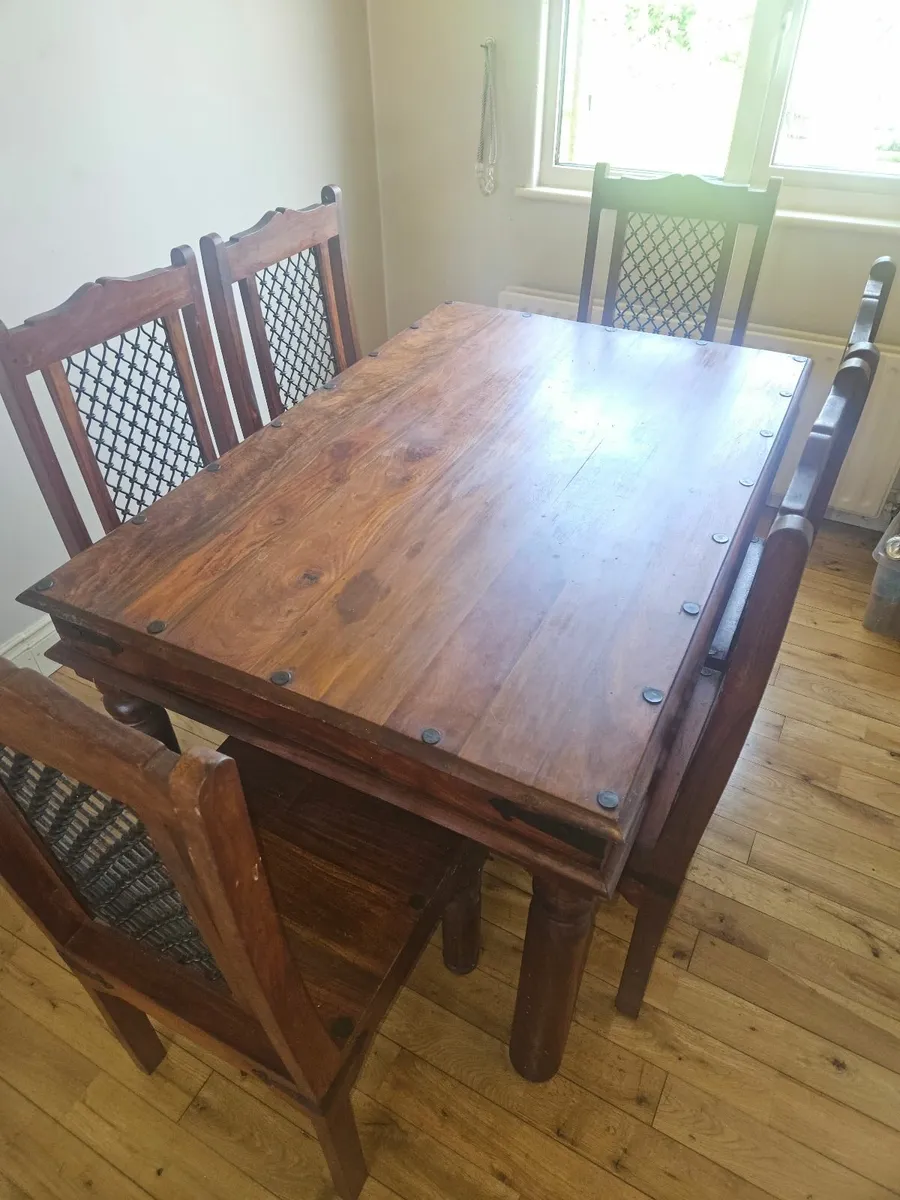 Oak Dining Set - Image 1