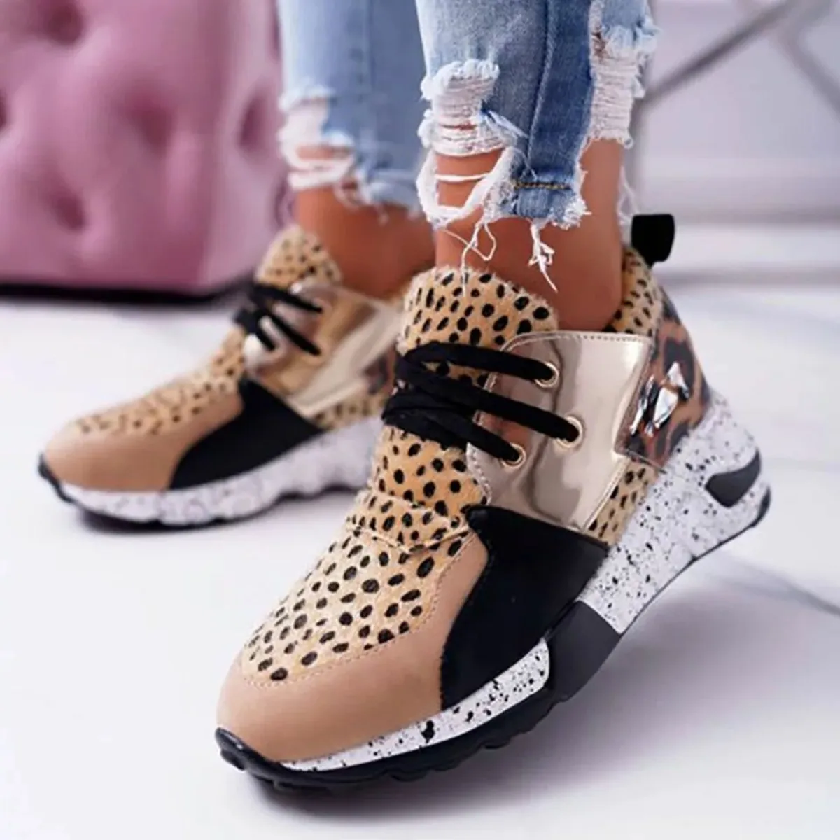 New Leopard Runners sizes 3-8 - Image 1