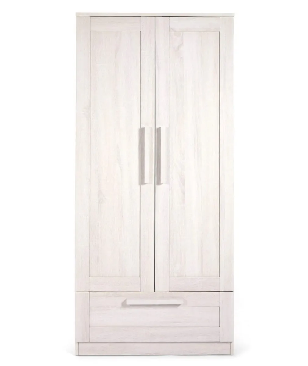Mamas and Papas Atlas wardrobe- Nimbus White - Image 2