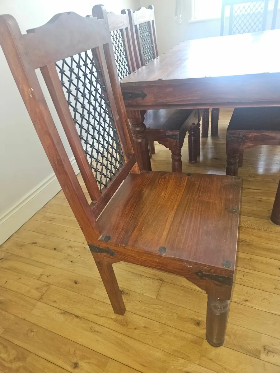 Oak Dining Set - Image 3