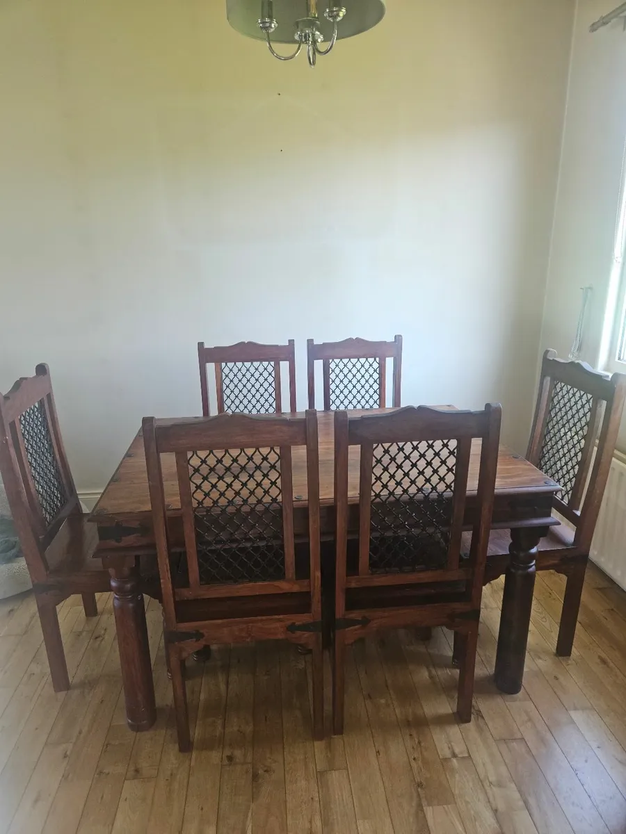 Oak Dining Set - Image 4
