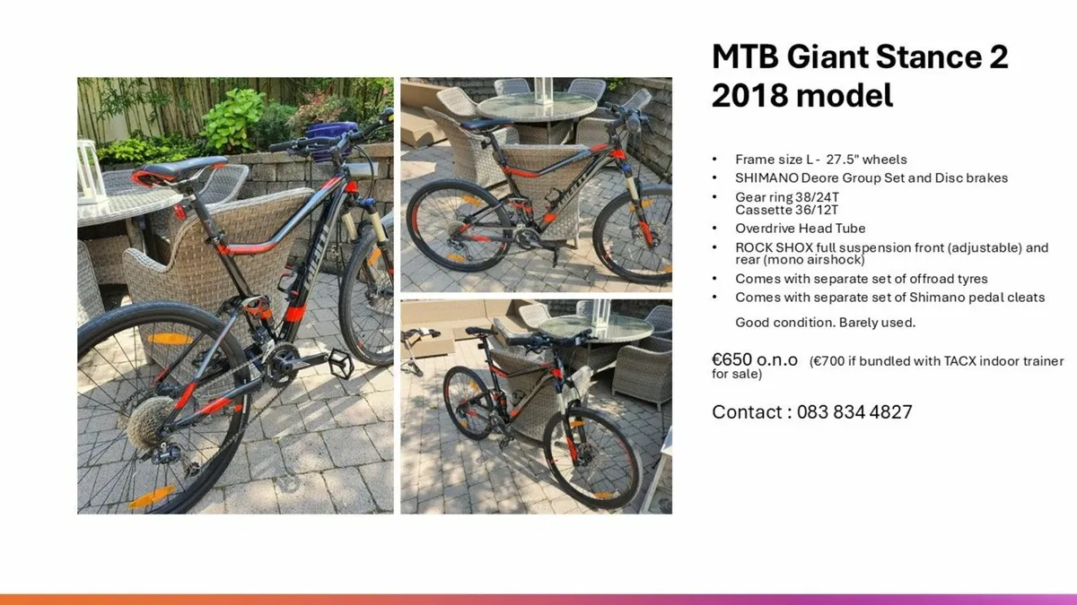 Giant MYB and indoor trainer - Image 1