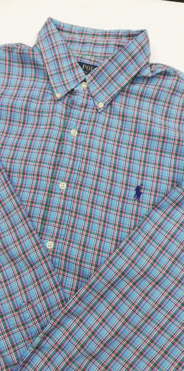 Ralph Lauren Mens long sleeve checked shirt XL - Image 3