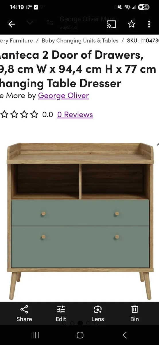 Brand new (in box) newborn chest of drawers - Image 2