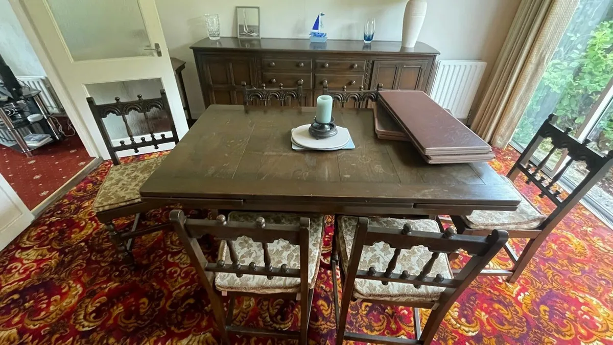 Ercol sideboard and table set - Image 3