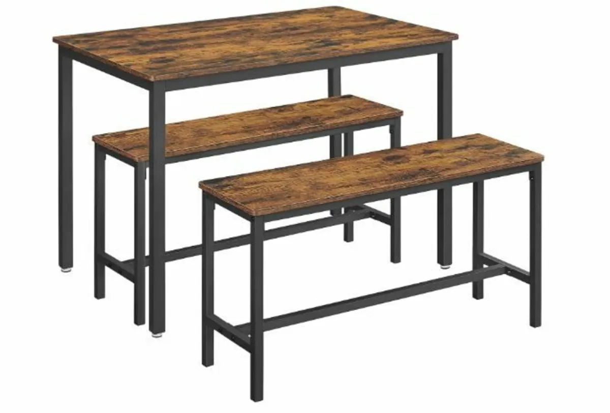 Dining Table Kitchen Table Set 110 x 70 x 75 cm - Image 1