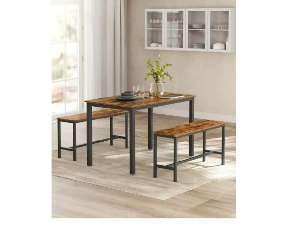 Dining Table Kitchen Table Set 110 x 70 x 75 cm - Image 3