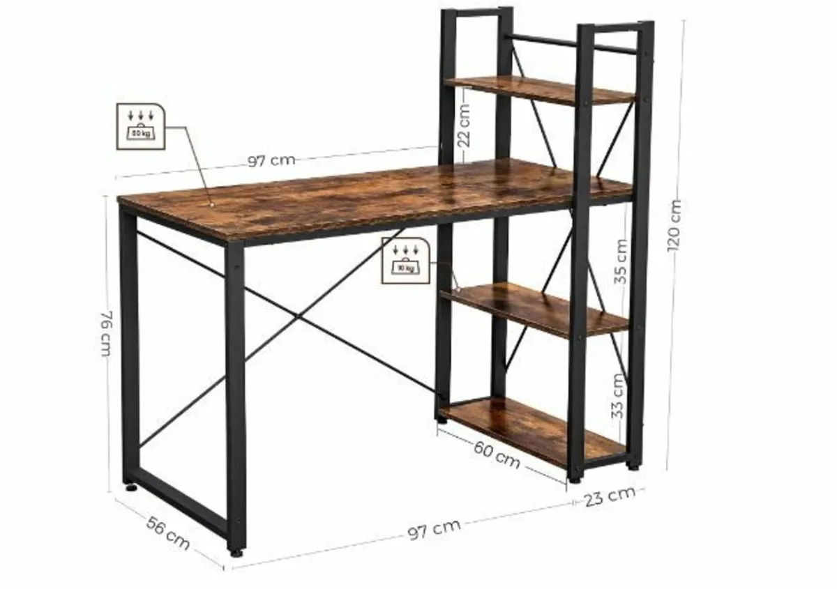 120cm long Computer Desk - Image 3