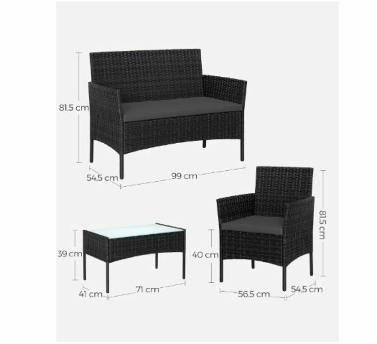 Balcony Furniture, Garden Furniture Set - Image 3