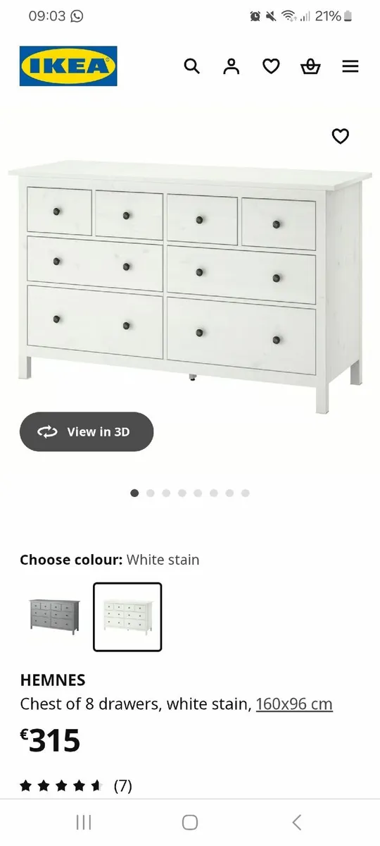 Hemnes sideboard, 50e - Image 2