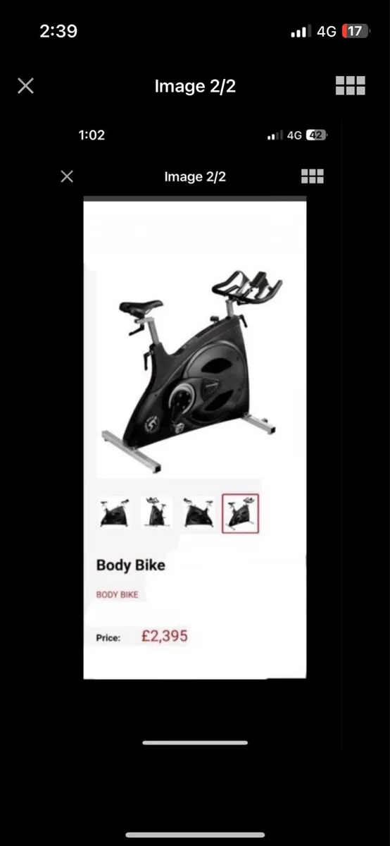 60kg spin bike / body bike / 22kg flywheel - Image 2