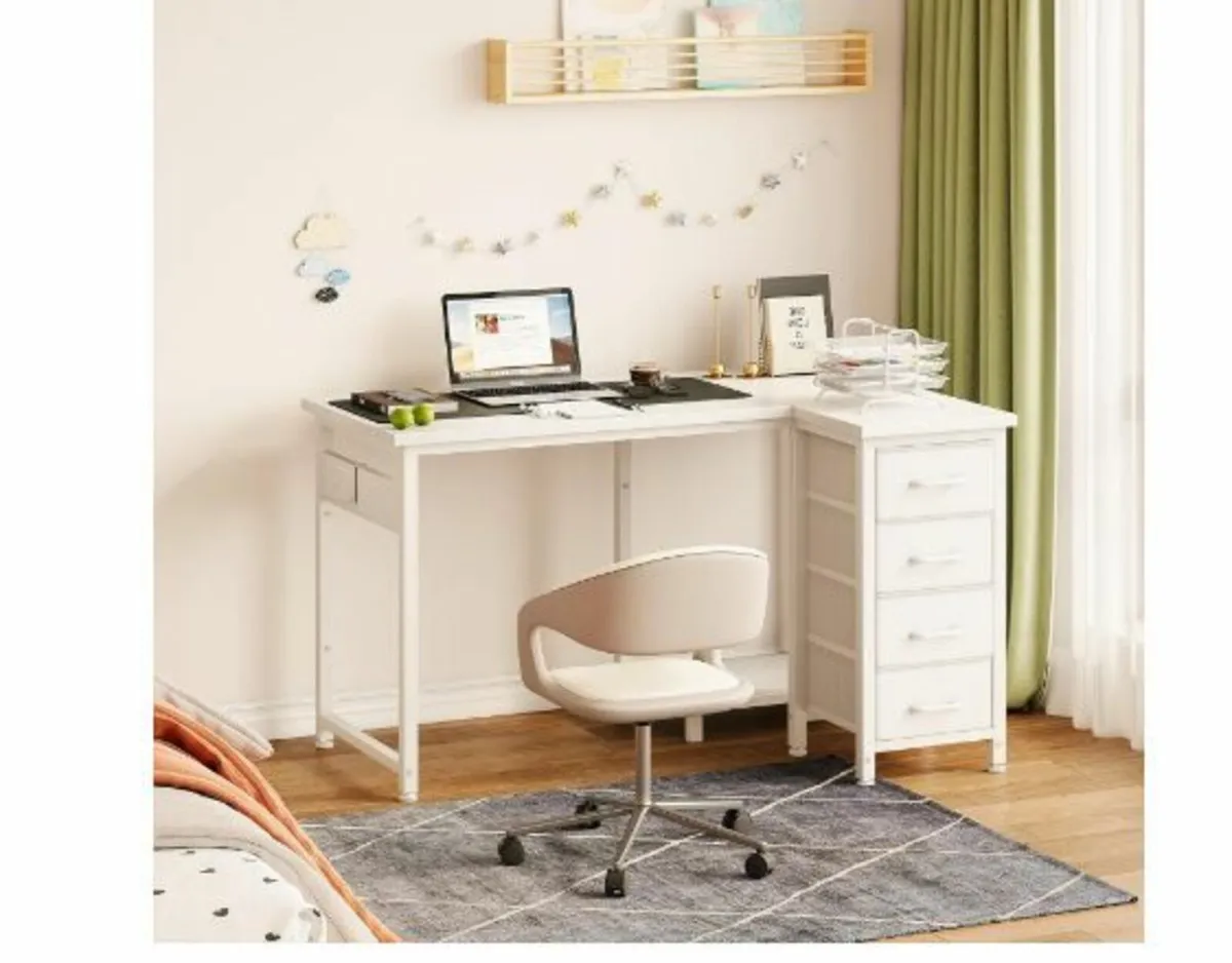 Corner Desk, 100 x 70 cm, L Shape Desk - Image 2