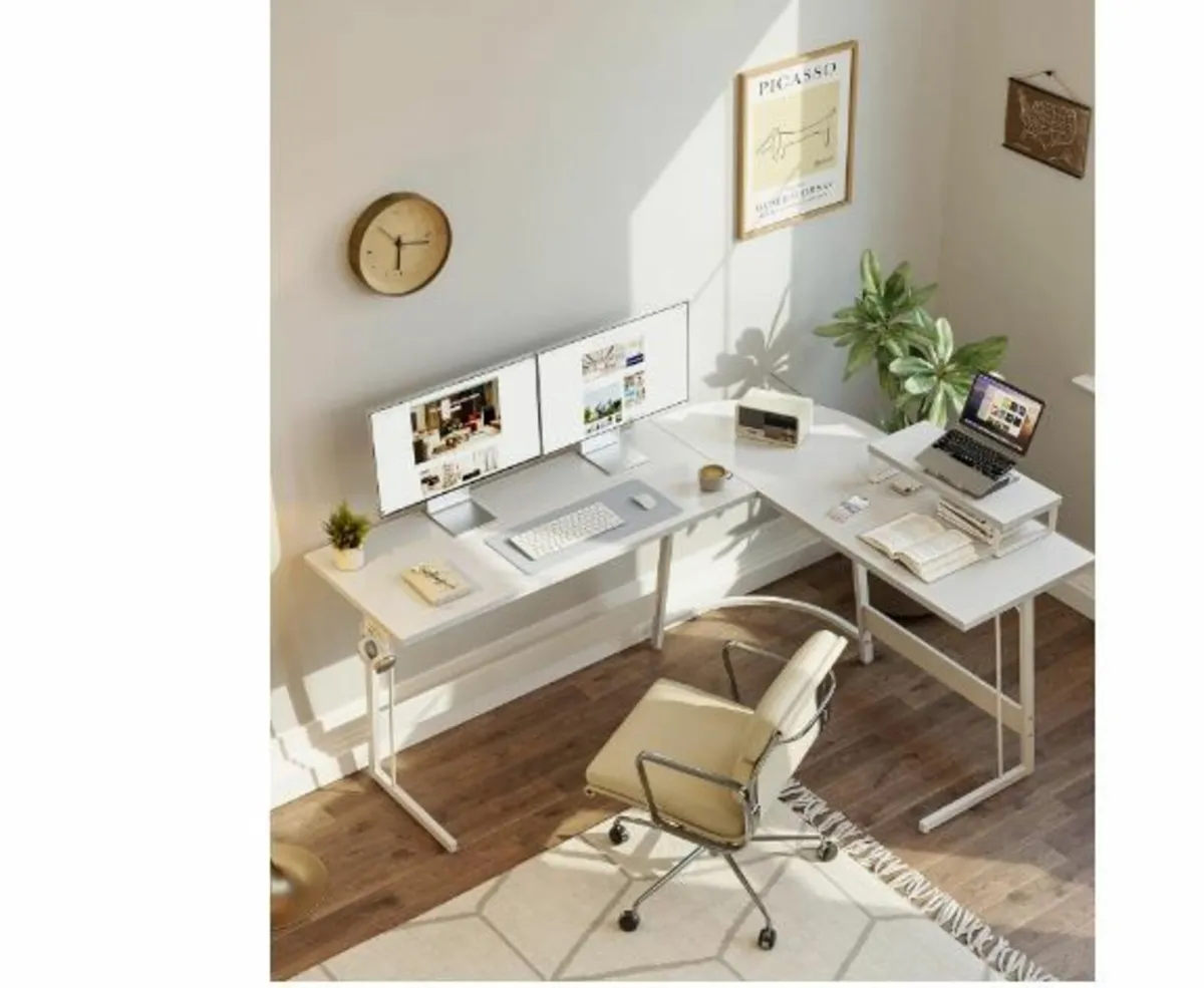 Gaming Table Corner Desk 120 x 120 cm - Image 2
