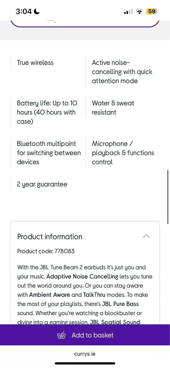 JBL tune beam 2 - Image 4