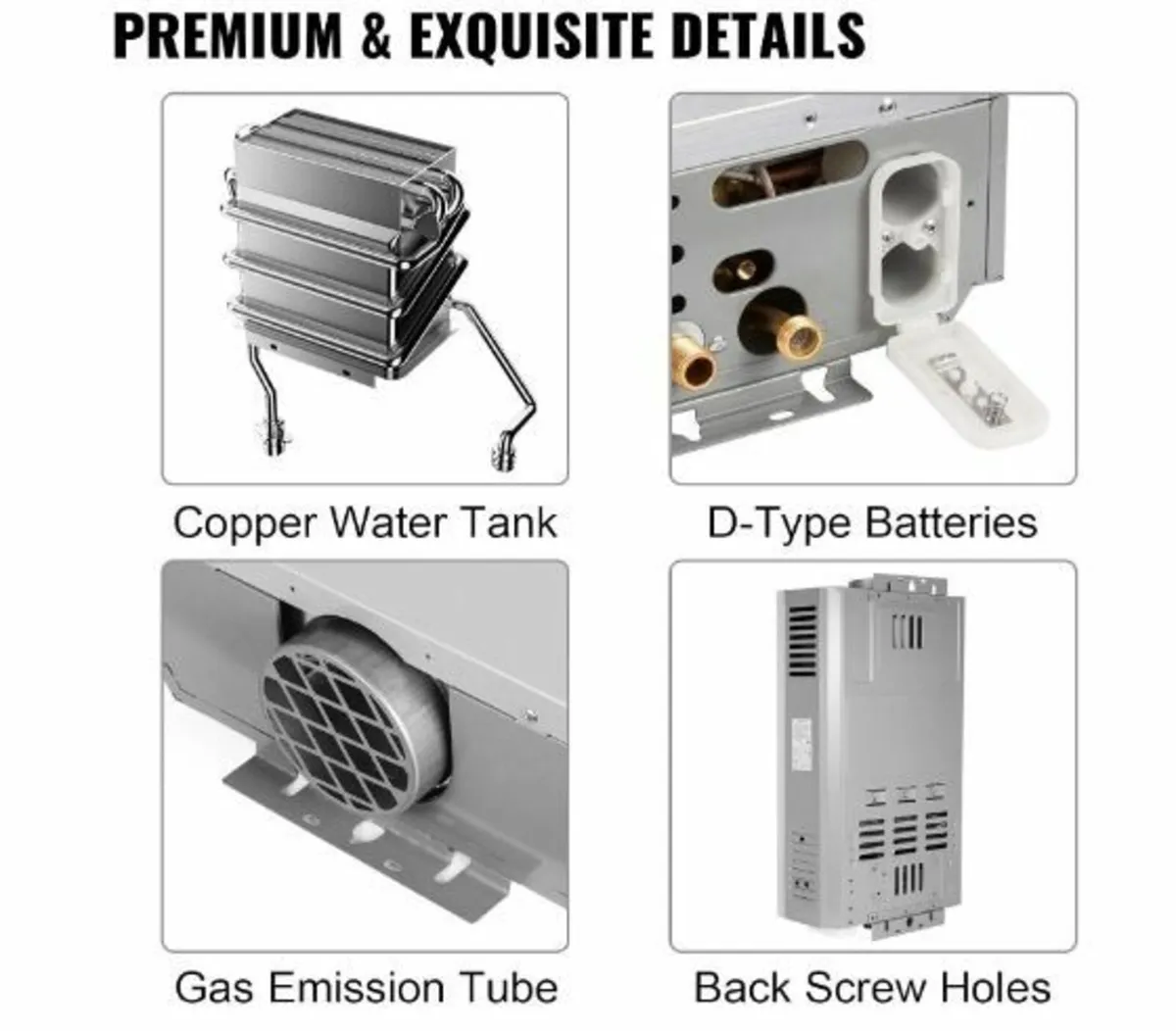 8L Water Heater Gas 16KW LPG Water Heater - Image 4