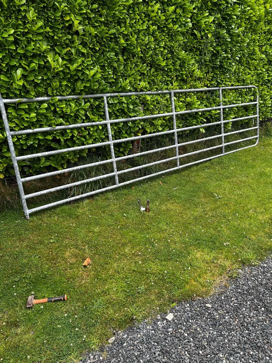 2 x Galvanised Heavy Field Gate 16ft - Image 4