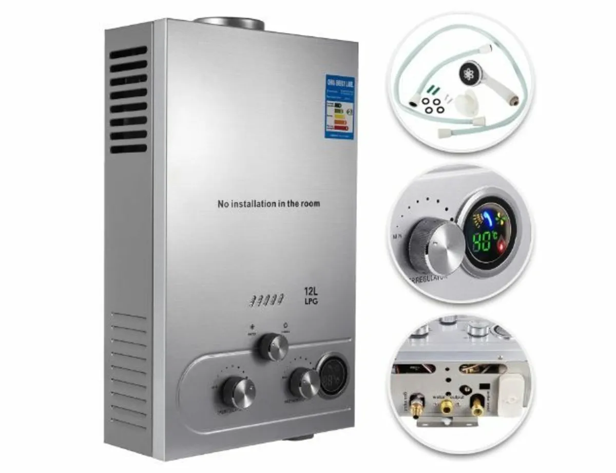 8L Water Heater Gas 16KW LPG Water Heater - Image 1