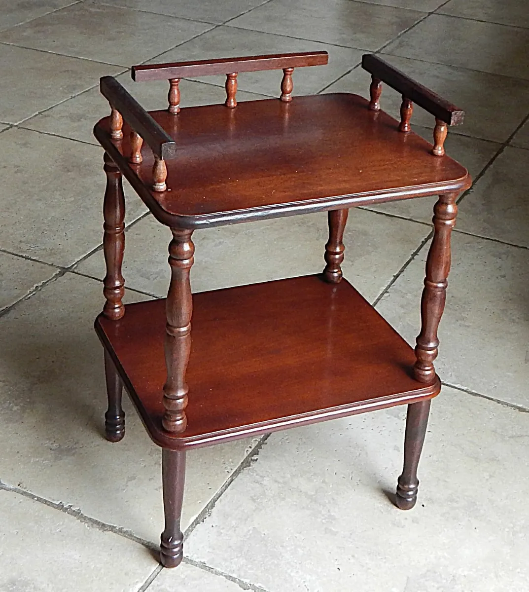 Small Mahogany Whatnot - Image 1