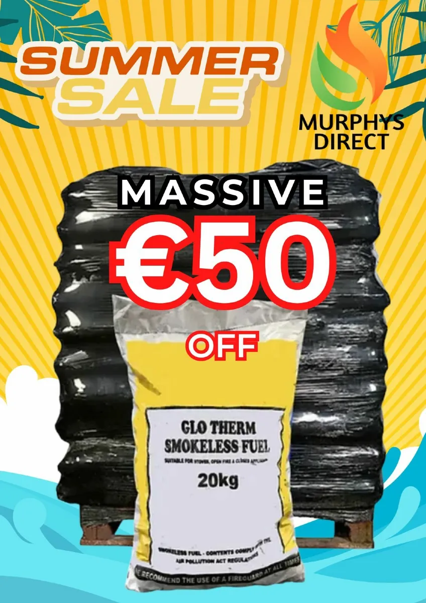 Coal Sale - Glo Therm Coal 50 x 20kg Bags