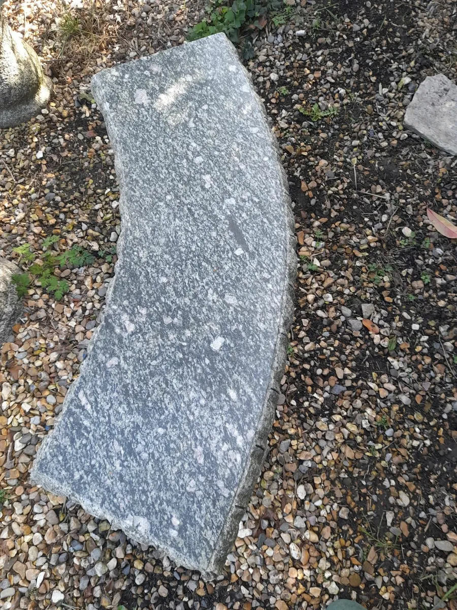 Granite Table + 2 Curved Benches - Only 1,750 - Image 4