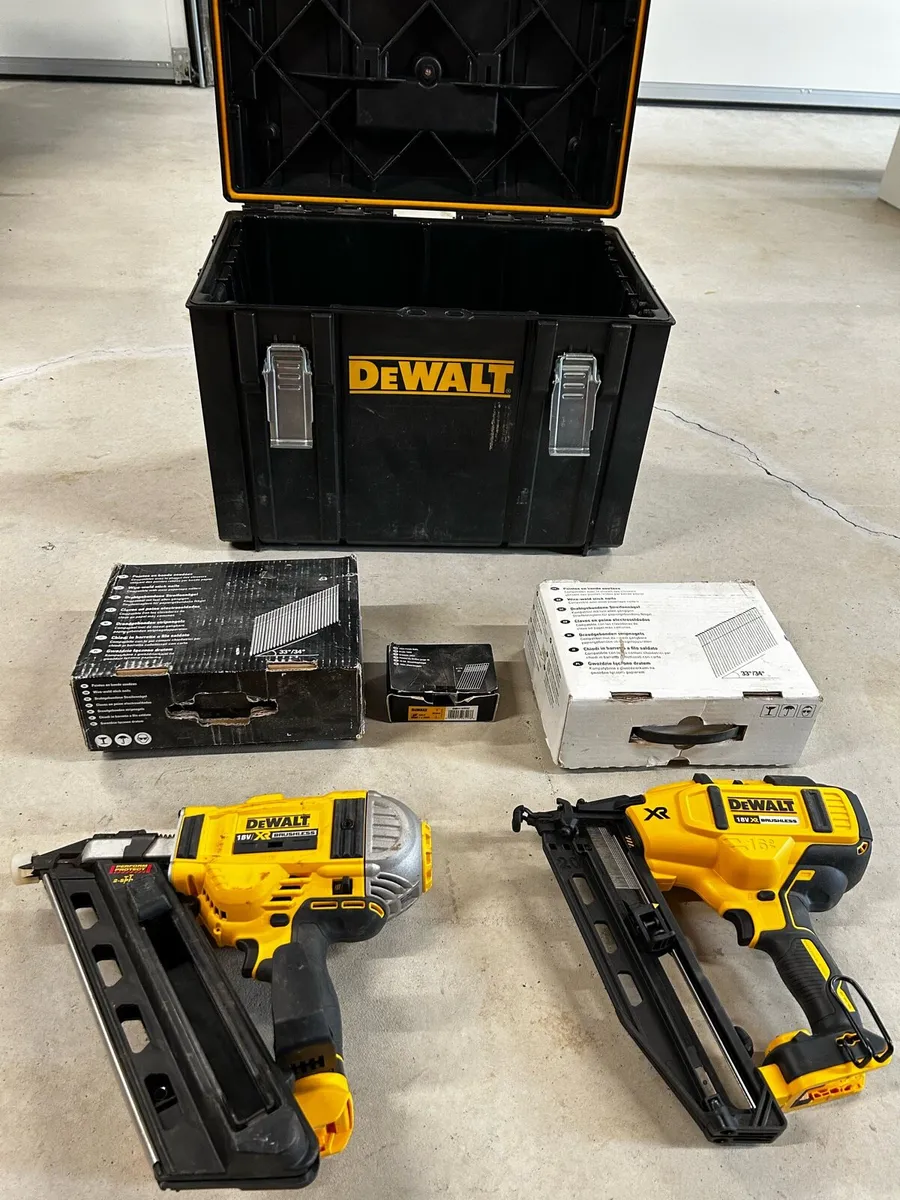 Dewalt XR Brushless Twin Pack Nailer - Bare Units - Image 1