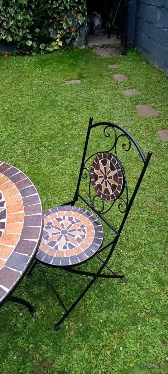 2 Seater Heavy Metal Patio Set - Image 3