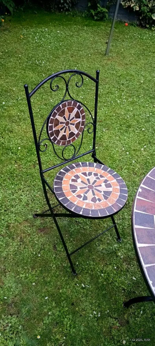 2 Seater Heavy Metal Patio Set - Image 4