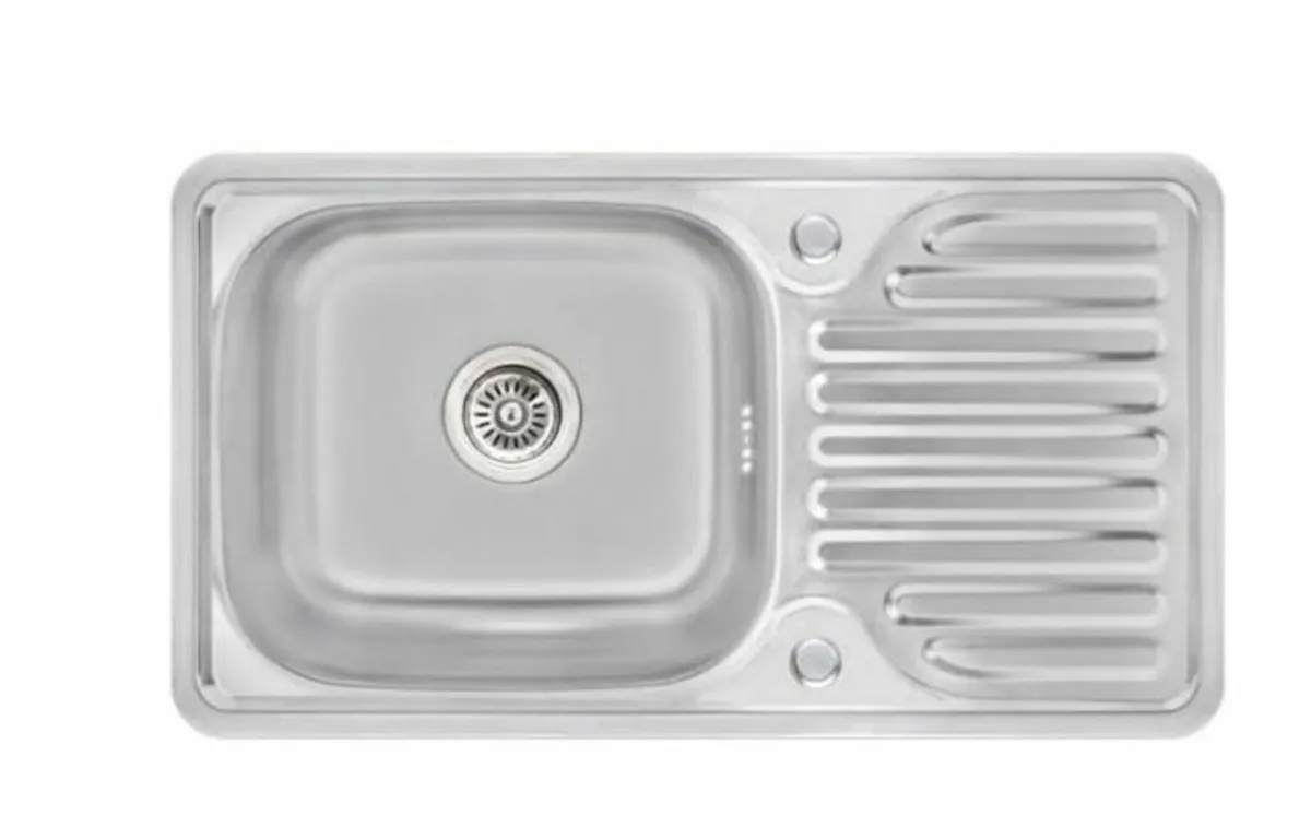 Stainless Steel Sink, 76 x 43 cm - Image 3