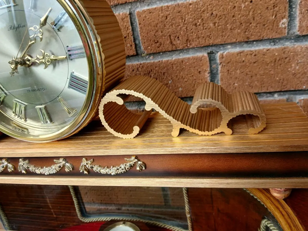 Brass mantel clock. - Image 3