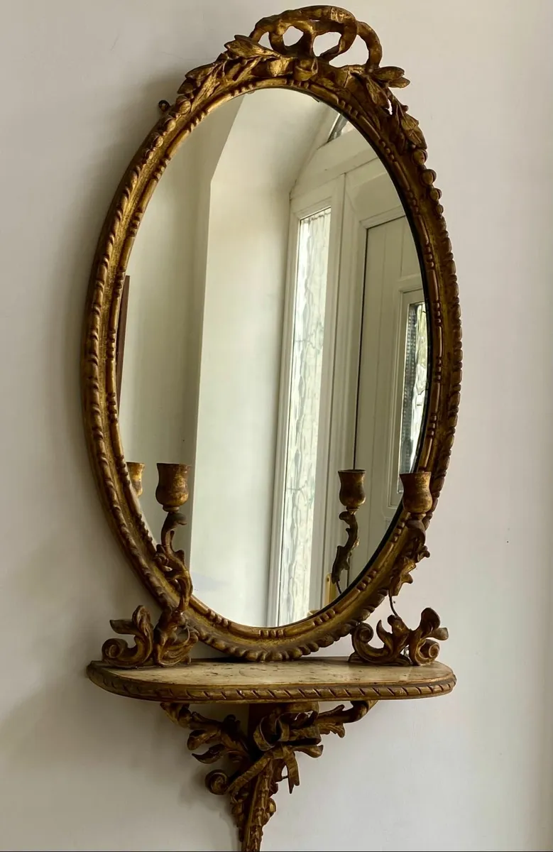 c1860 Thomas Gaved & Company Gesso and Gilt Mirror - Image 1