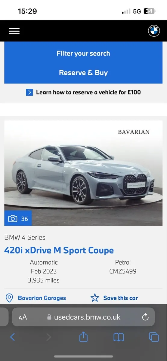 BMW 420i xDrive M Sport Coupe B48 2.0i - Image 1
