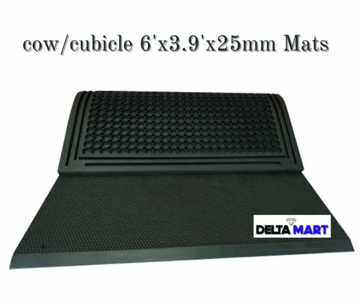 Heavy Duty Cow Mat 25mm Thick 6ft x 3ft 9in - Image 1