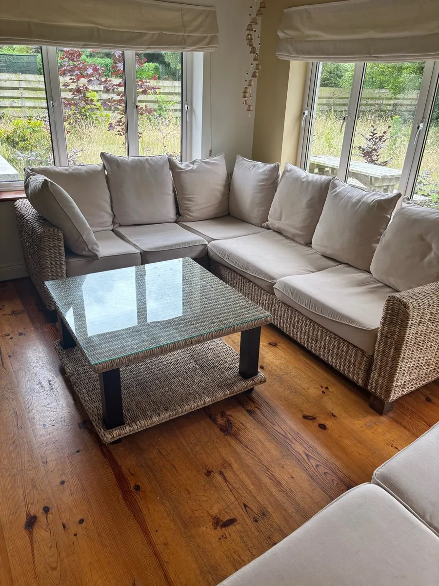 Sunroom corner sofa - Image 1