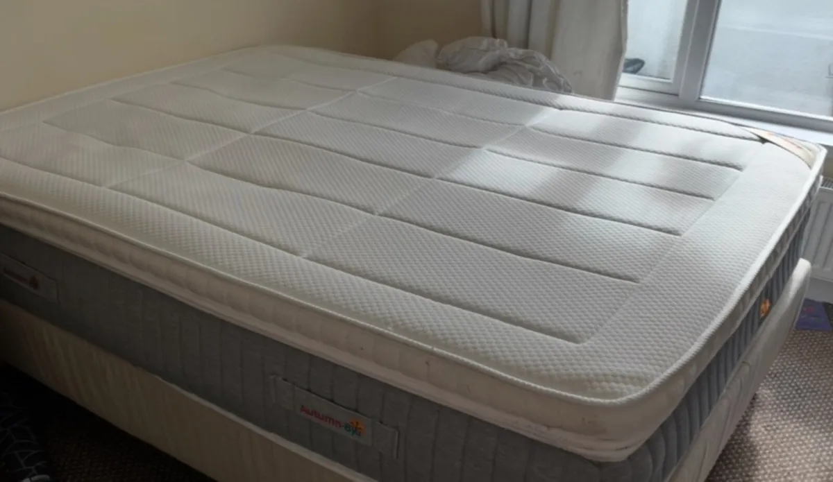 Double bed mattress and bed frame - Image 1