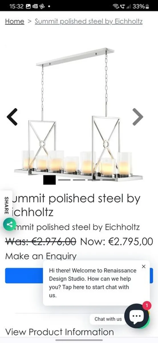 Absolutely Stunning Eichholtz Designer Chandelier  - a must see!! - Image 3