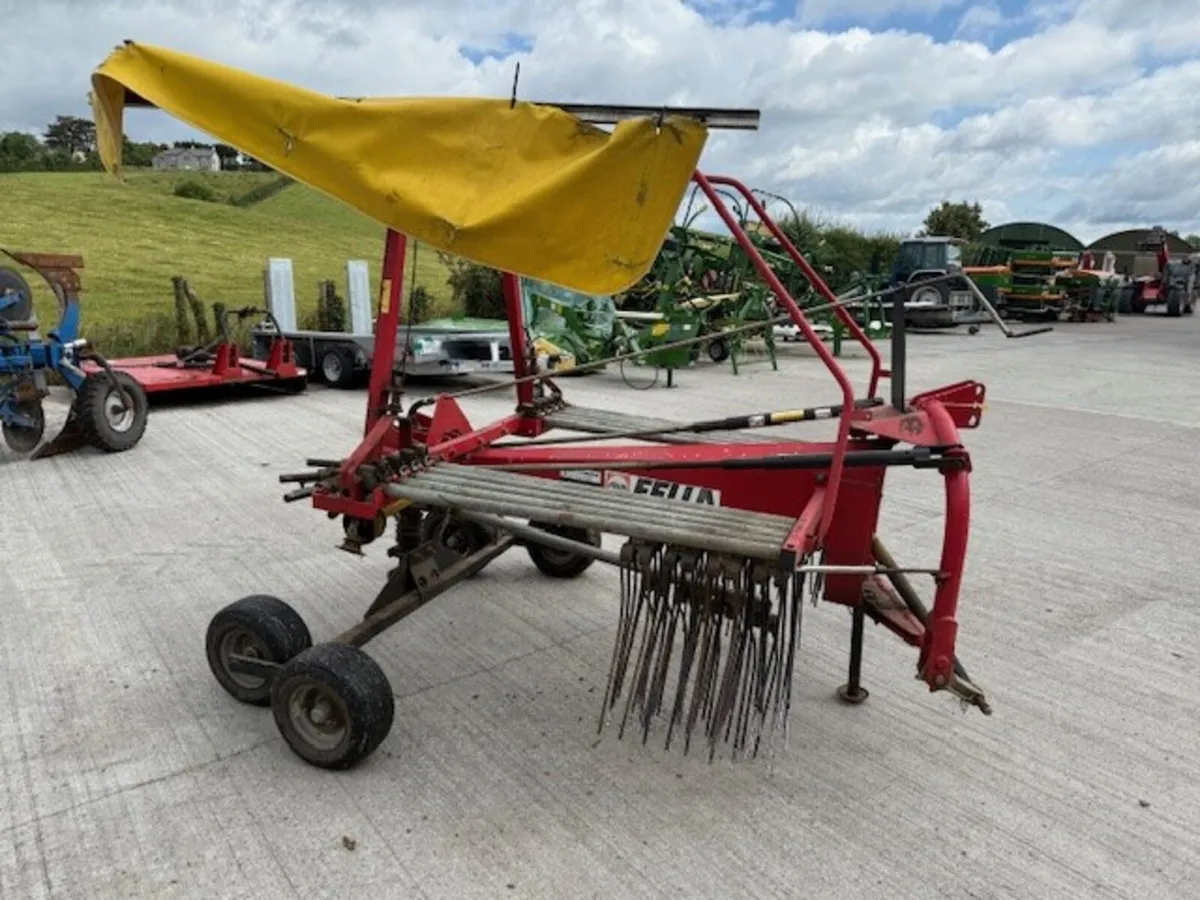 Used Fella TS456 single rotor rake - Image 3
