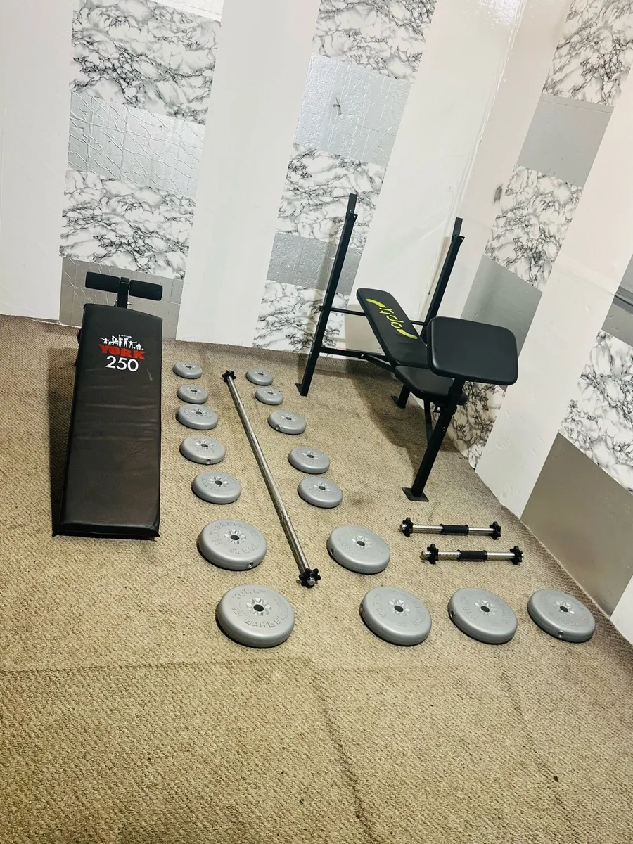 2 X bench’s 50KG weights set barbell dumbbells - Image 4