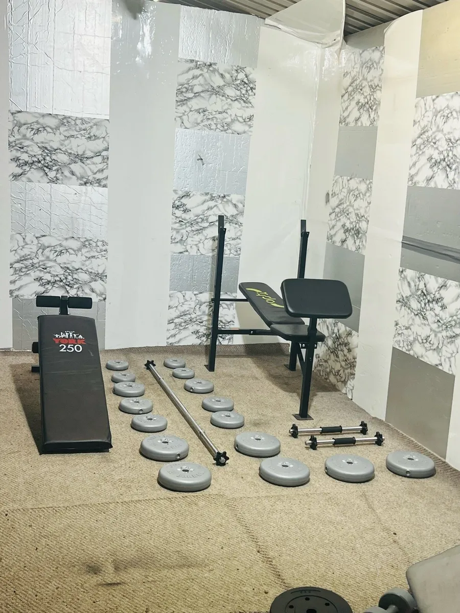 2 X bench’s 50KG weights set barbell dumbbells - Image 1