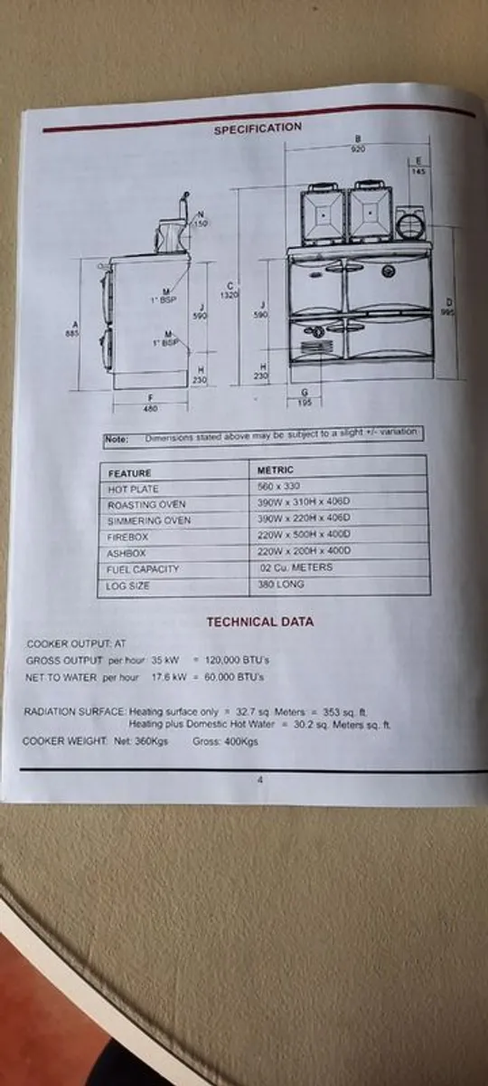 Stanley Donard Solid Fuel Range - Image 1