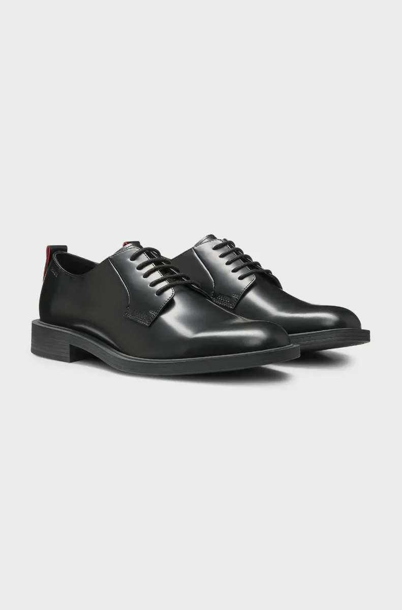 Hugo Boss Black Leather Shoes Size 11 - Image 1