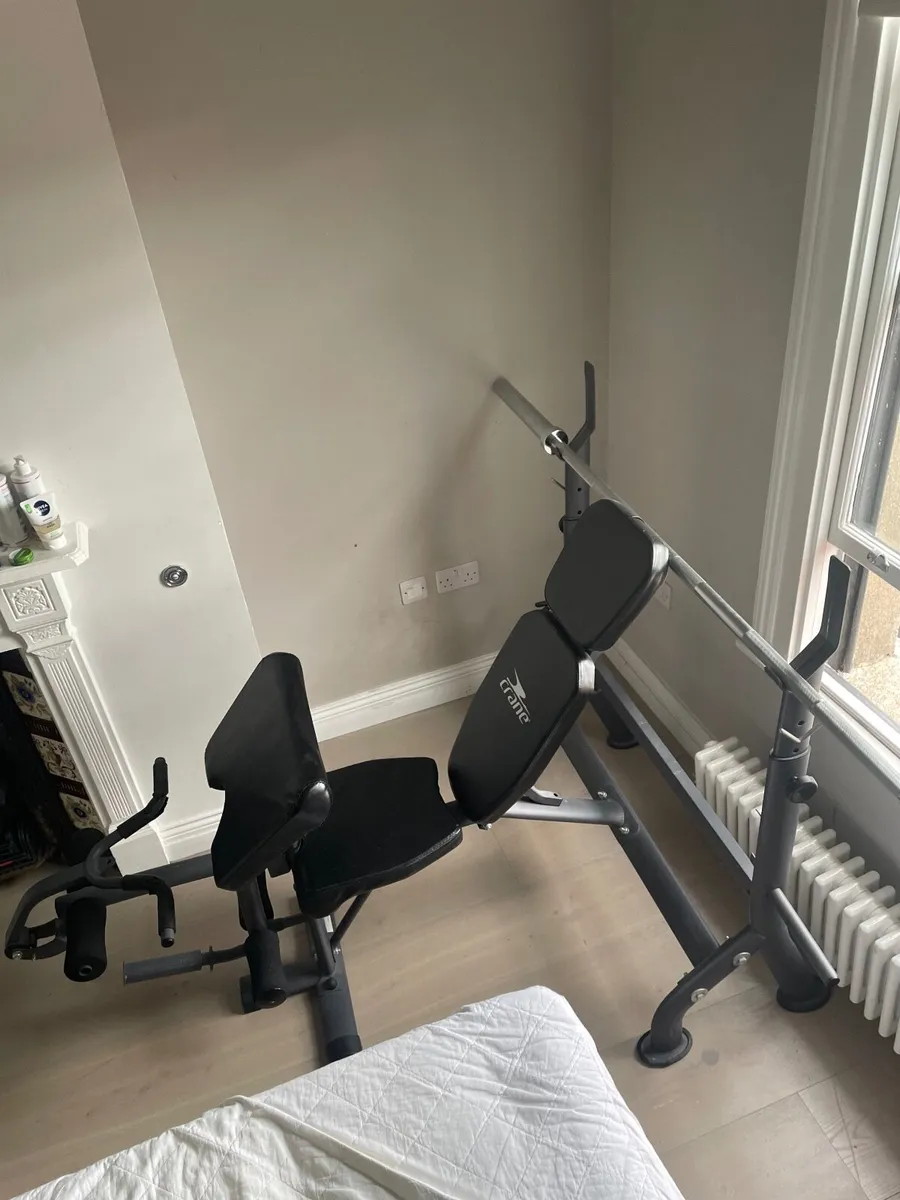 Adjustable Weight bench and bar - Image 2